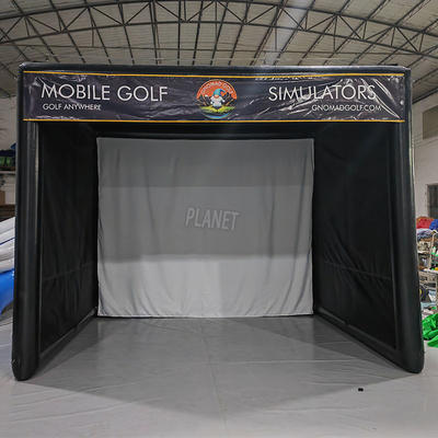 quality 상업용 공기 밀폐 골프 플로 업 텐트 PVC 골프 시뮬레이터 텐트 야외 골프 연습 텐트 factory