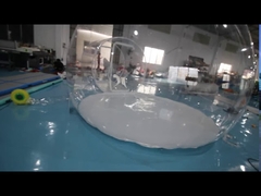 흰색 듀얼 룸 펌플 버블 캠핑 텐트