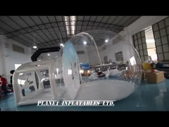 4m 팽창식 스노우 글로브 버블 텐트 (통로 배경 포함)