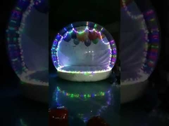 3미터 지름의 풍선 눈사람 포토 부스 (눈 날림 기능 포함)